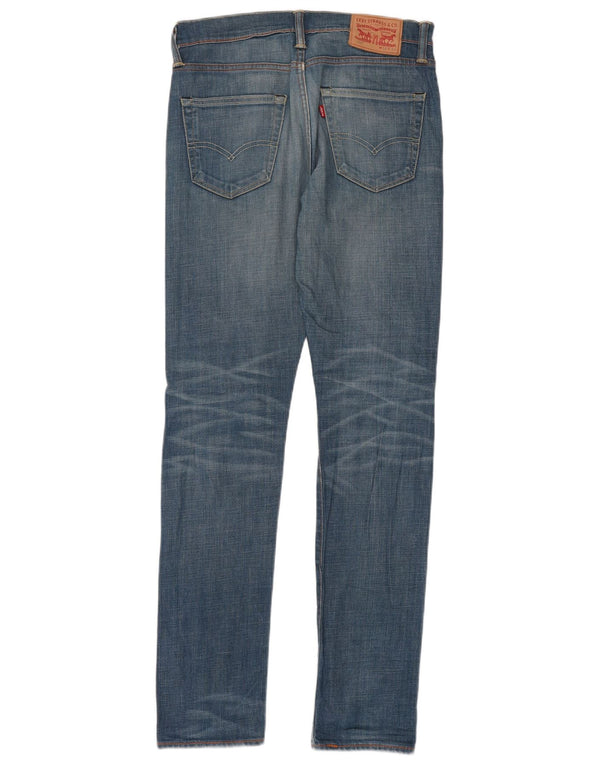 Мужские зауженные зауженные джинсы Levi's 522 W30 L34 синие, хлопок