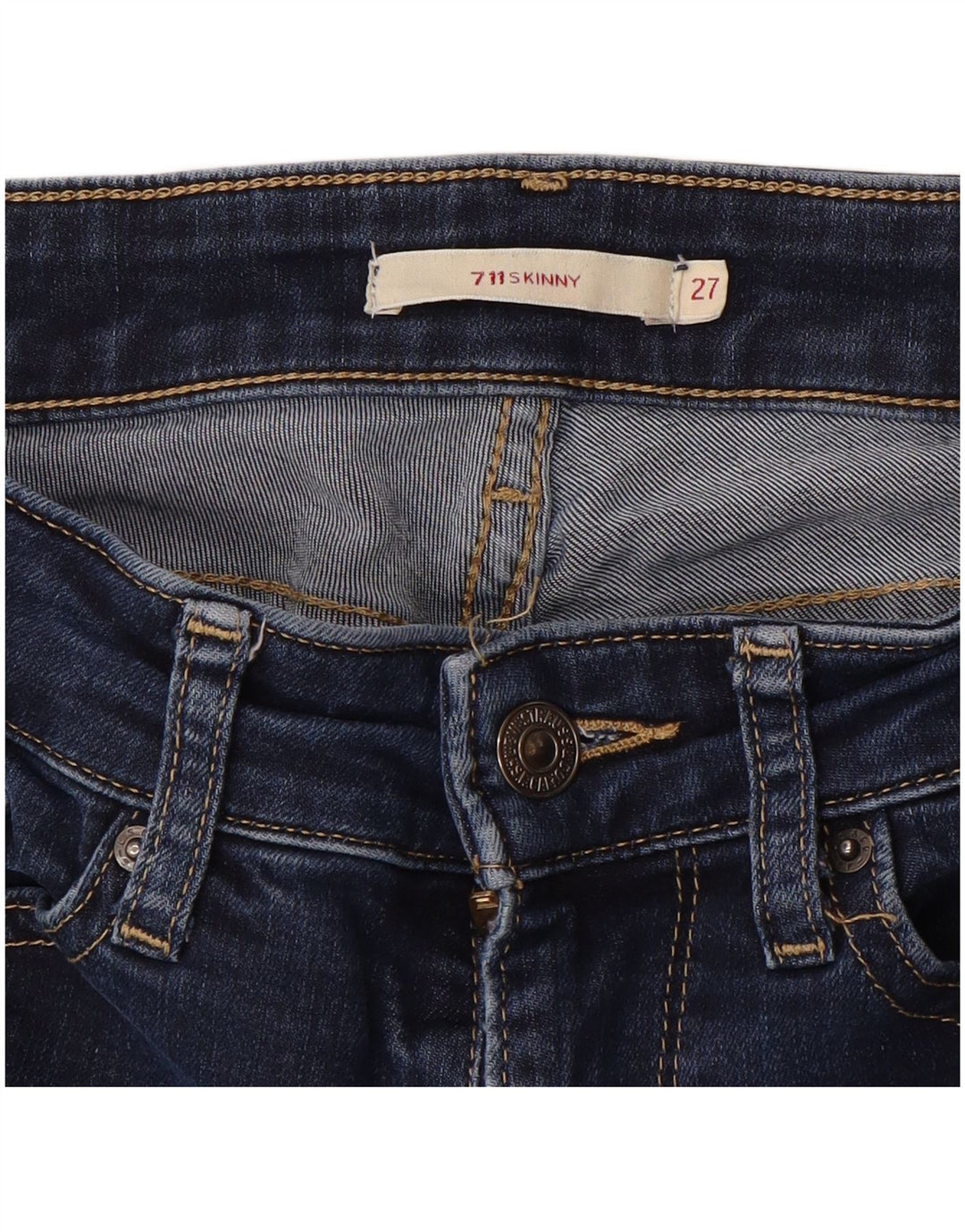 Женские джинсы скинни Levi's 711 W27 L26 синие
