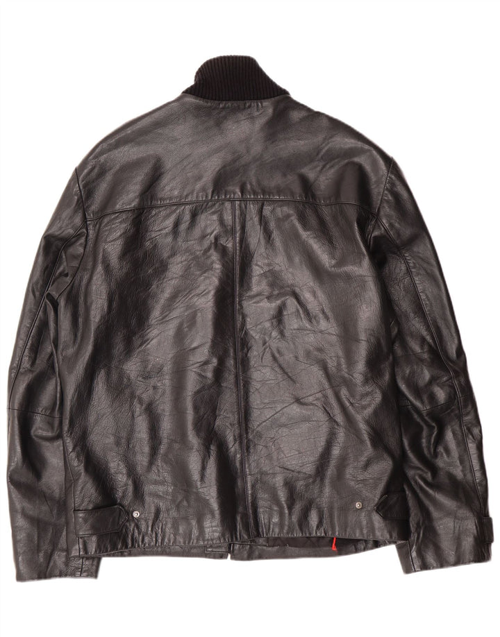 CONBIPEL Мужская кожаная куртка IT 54 XL Черная кожа