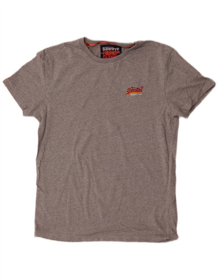 Мужская футболка Superdry, маленький серый хлопок