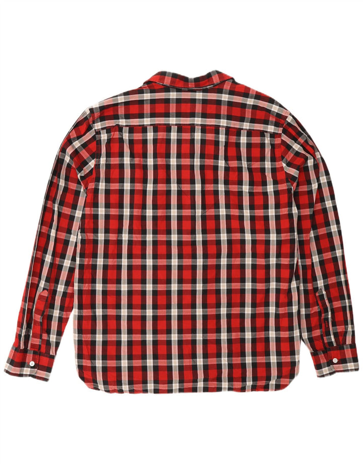 Мужская рубашка Levi's XL в красную клетку, хлопок