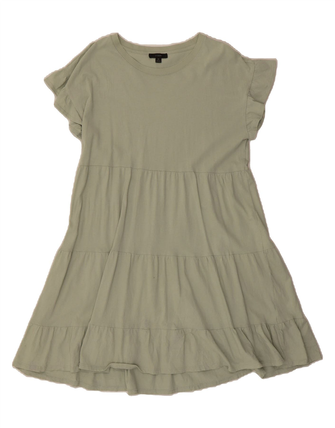 J. CREW Womens A-Line Dress UK 14 Medium Green Cotton Vintage J. Crew and Second-Hand J. Crew from Messina Hembry 