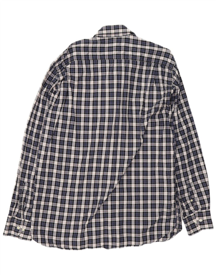 Мужская фланелевая рубашка Barbour XL, темно-синяя клетка, хлопок