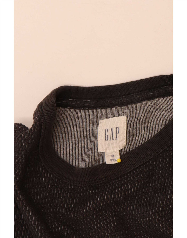 Мужской топ свободного кроя Gap XS с длинными рукавами, серый хлопок