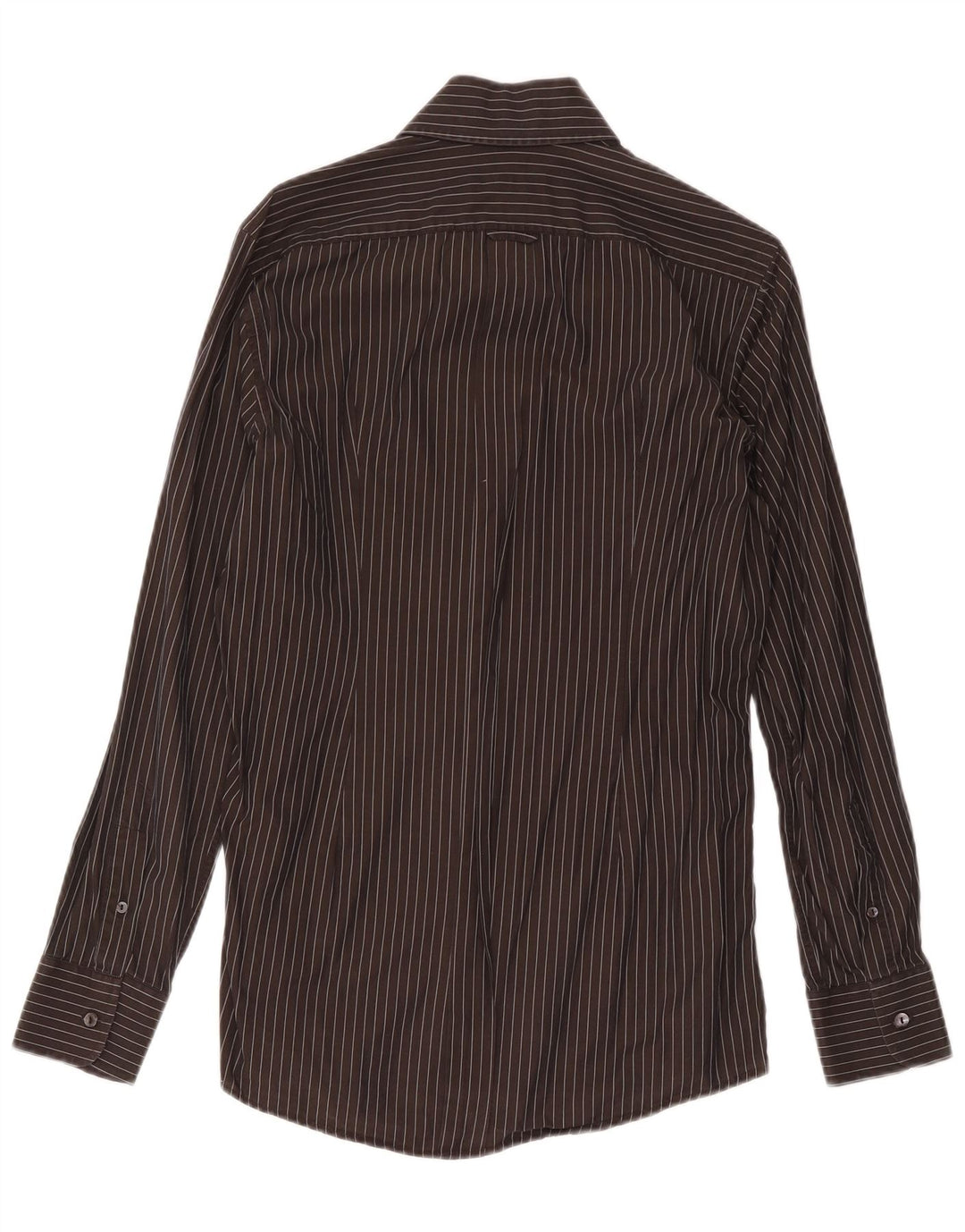 Мужская рубашка Dolce & Gabbana, размер 40 15 1/2, средняя, черная в тонкую полоску
