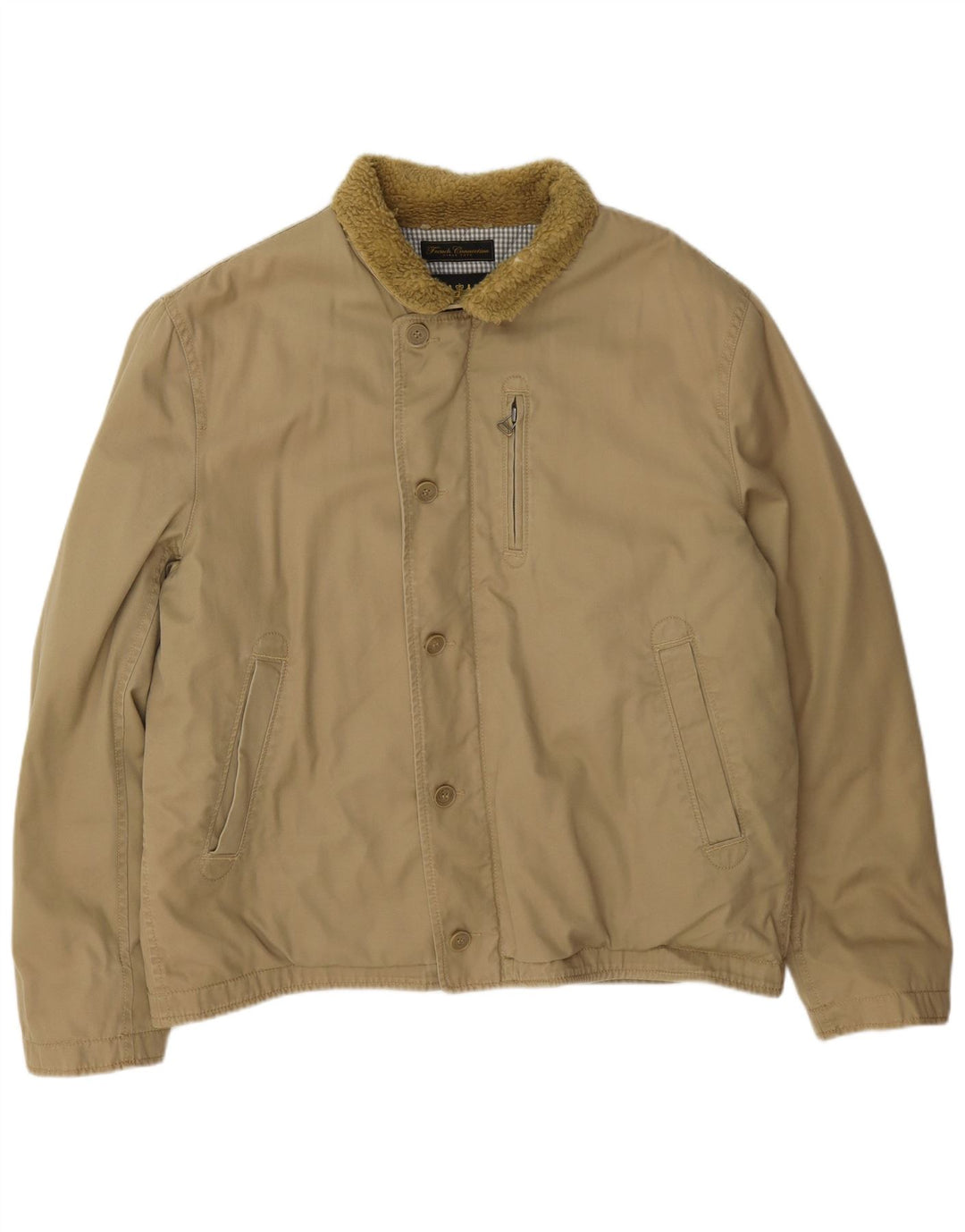 Мужская ветровка French Connection UK 42 XL, бежевый хлопок