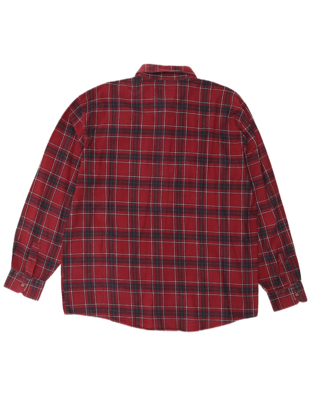 Мужская фланелевая рубашка EUROPEAN PROJECT XL бордового цвета в клетку, хлопок