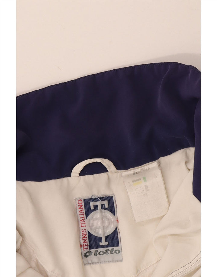 LOTTO Мужской спортивный костюм Top Jacket IT 50 Medium White Colourblock