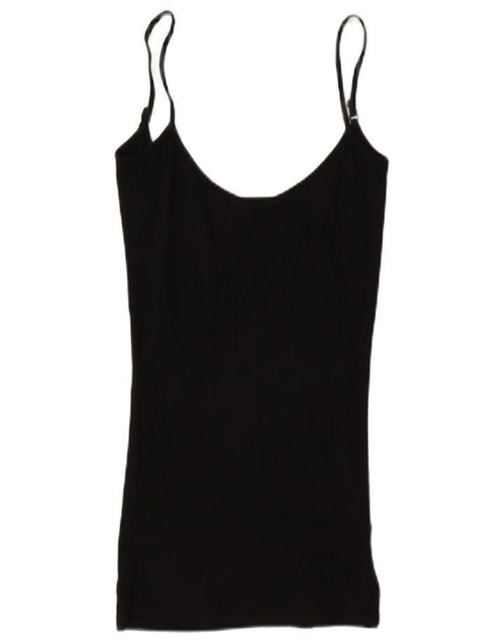Женский топ на бретелях Guess UK 4 XS, черный, вискоза