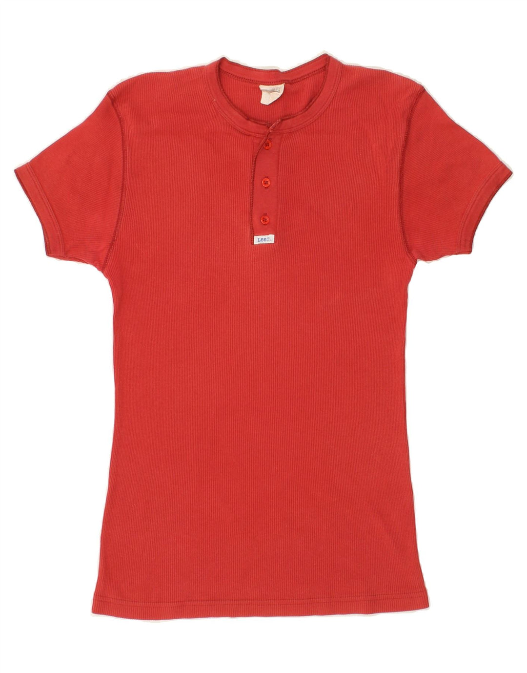 LEE Mens T-Shirt Top Small Red Vintage Lee and Second-Hand Lee from Messina Hembry 