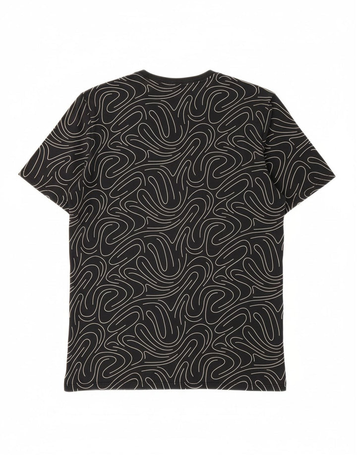 NIKE Mens Abstract Pattern T-Shirt Top Medium Black Cotton Vintage Nike and Second-Hand Nike from Messina Hembry 