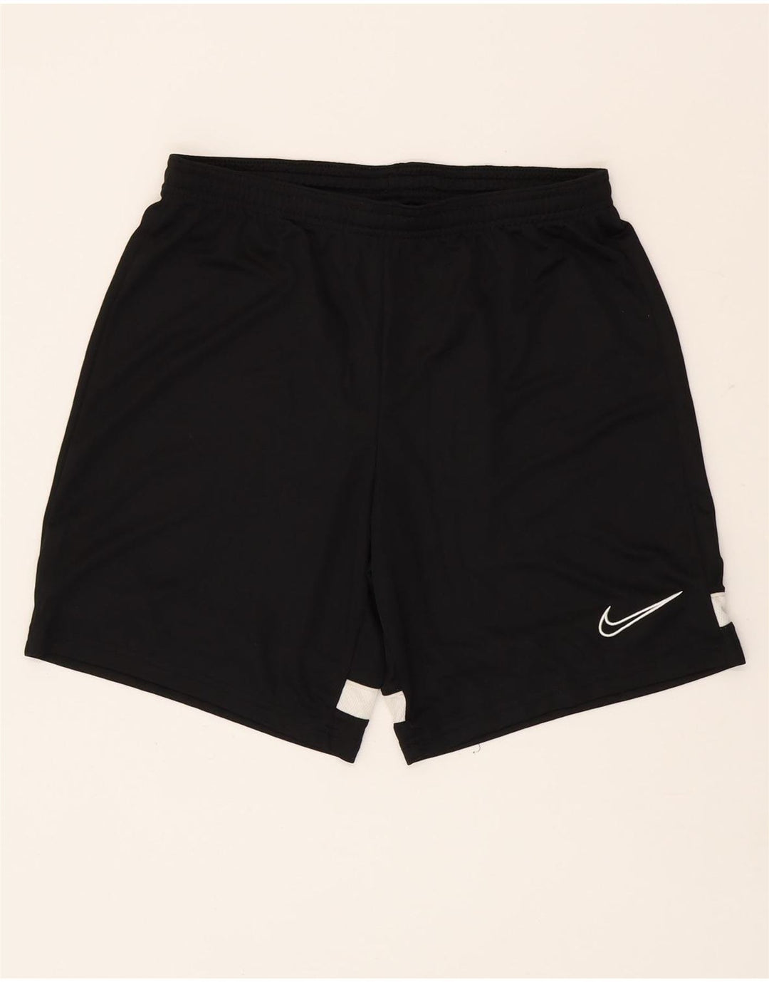 Мужские спортивные шорты Nike Dri Fit среднего размера, полиэстер с цветными блоками, средний черный