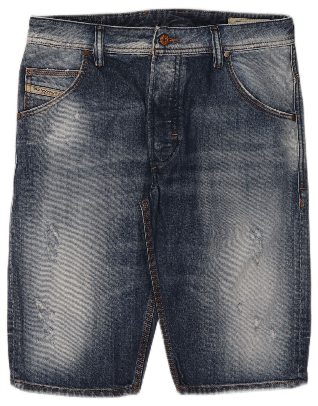 Мужские джинсовые шорты Diesel W29, маленькие синие, хлопок