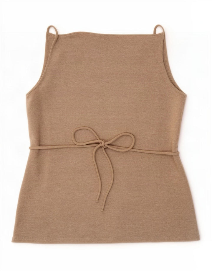 Женский жилет Zara UK 12, средний бежевый, хлопок