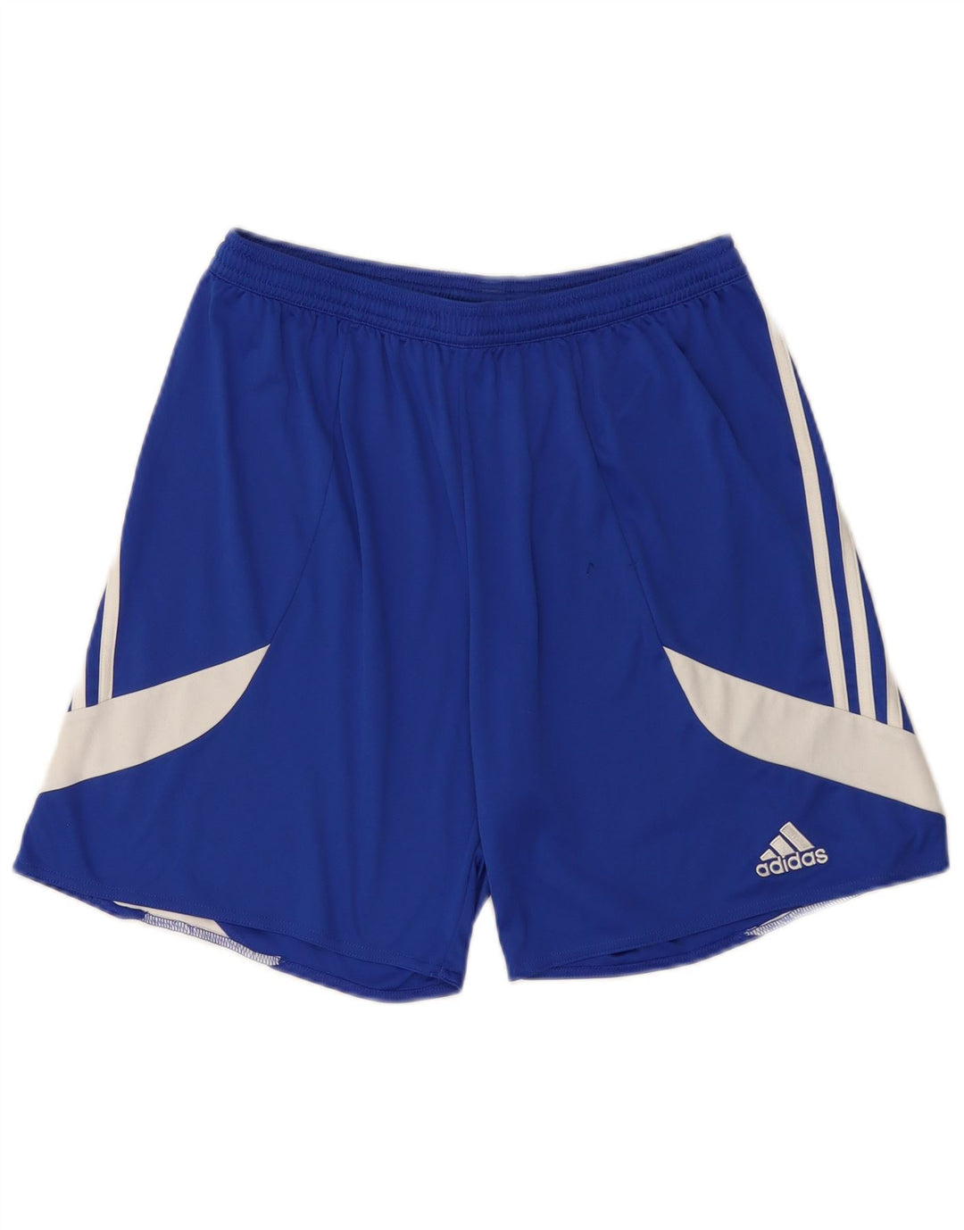 Мужские спортивные шорты Adidas Climalite, большие синие полиэстер с цветными блоками