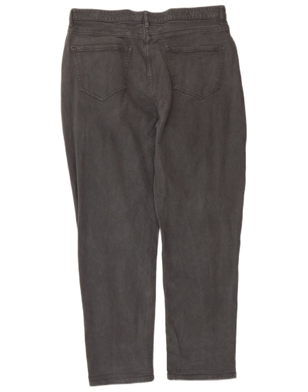 Женские укороченные брюки с высокой талией Zara XS W24 L21 синие