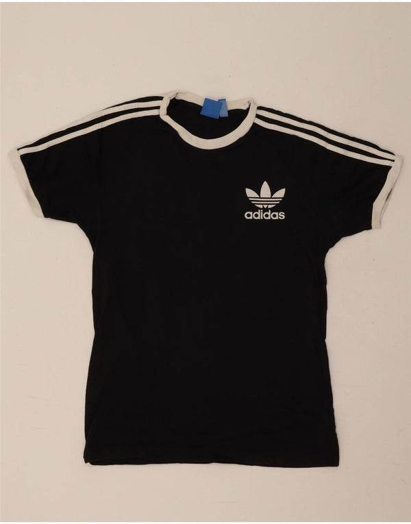 Adidas Мужская футболка с рисунком Топ среднего размера, черный хлопок