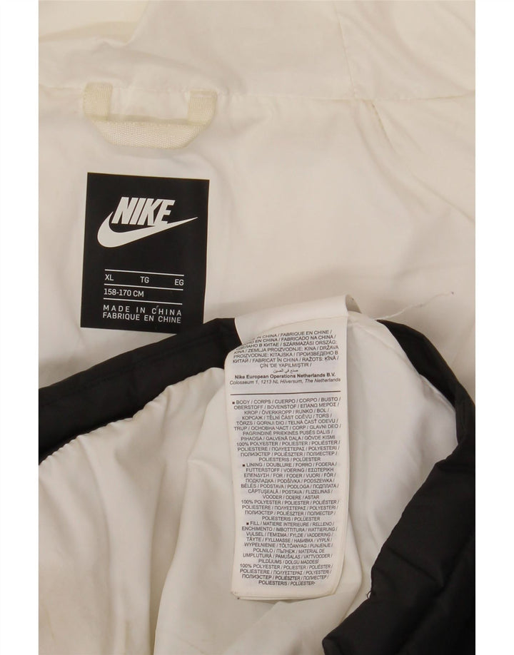 Утепленная куртка Nike для мальчиков с капюшоном 13–14 лет, XL, разноцветная, с цветными блоками