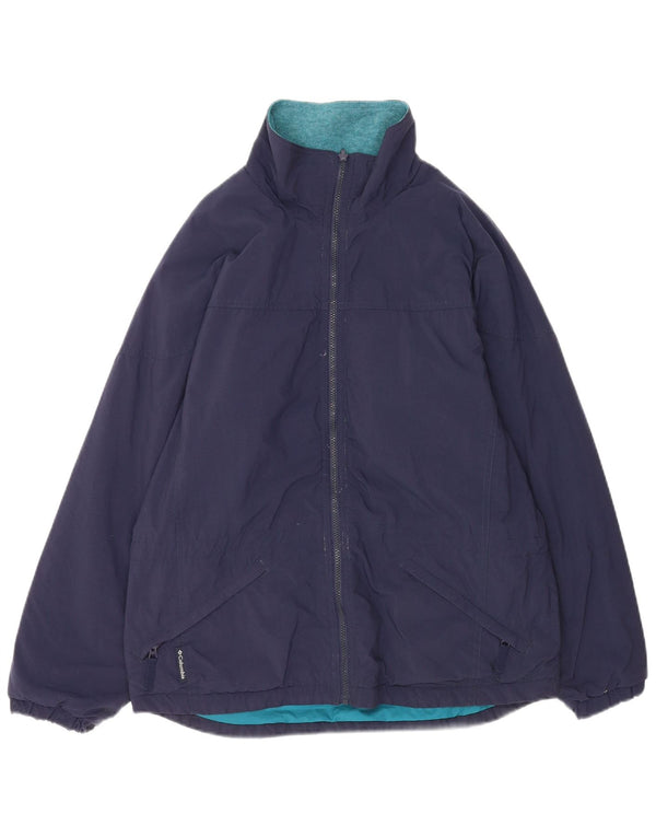 Женская куртка-ветровка в стиле оверсайз Columbia UK 14, средний темно-синий