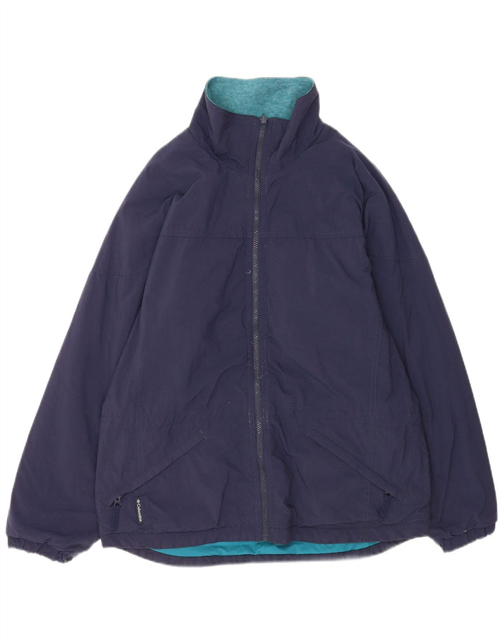 Женская куртка-ветровка в стиле оверсайз Columbia UK 14, средний темно-синий