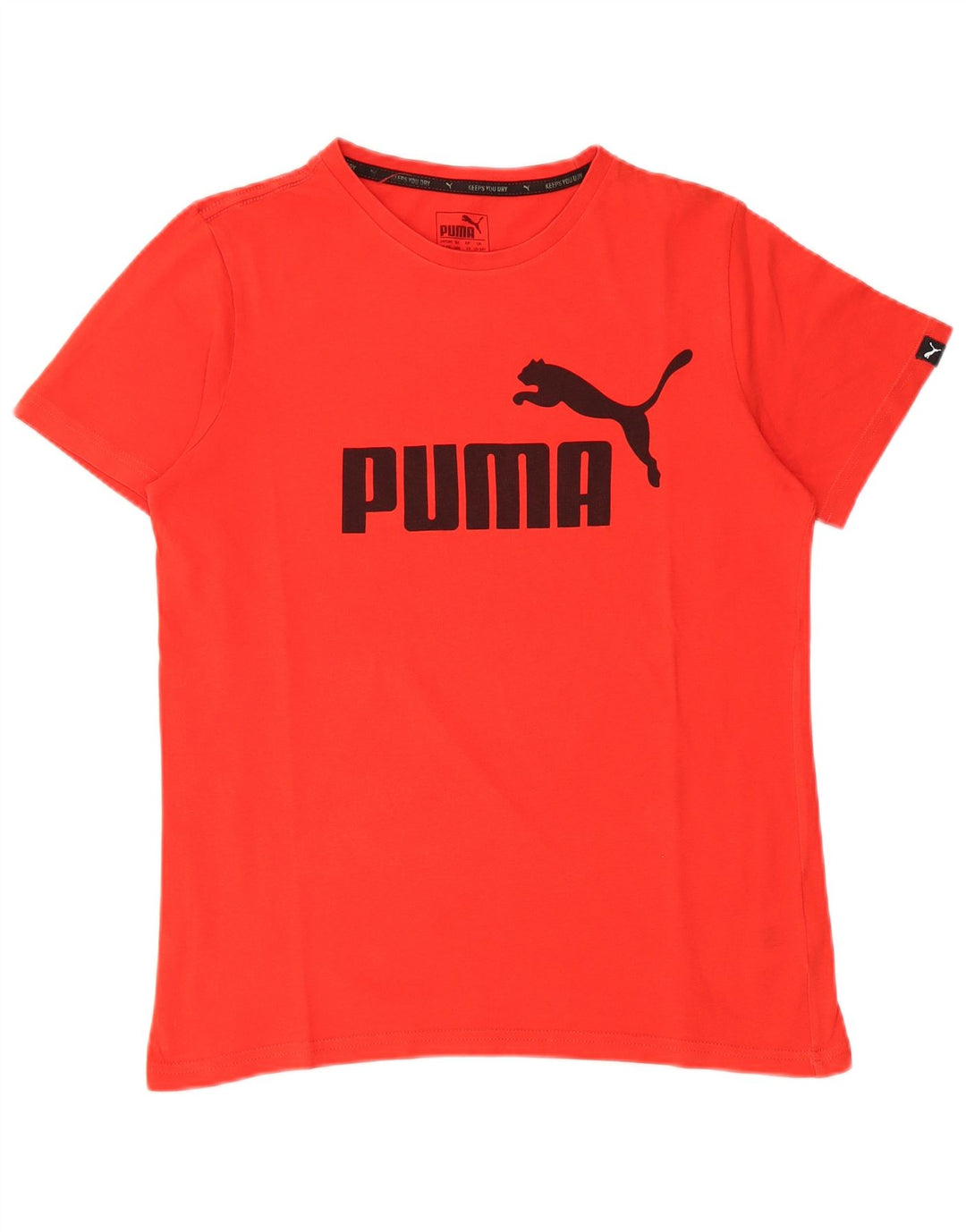 Футболка с рисунком PUMA для мальчиков, топ 13-14 лет, красный хлопок