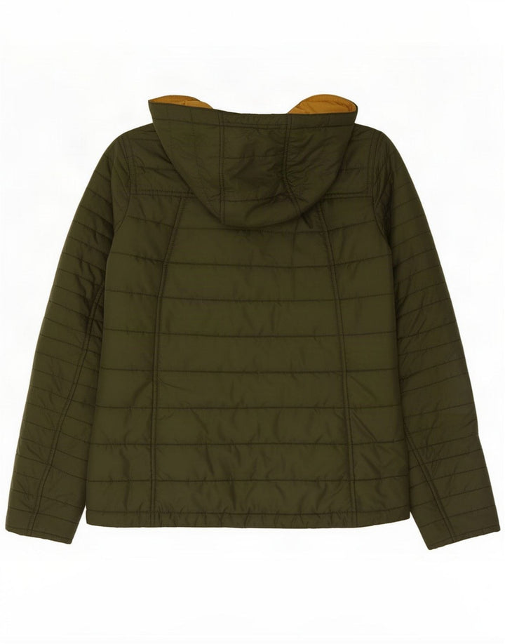 Женская стеганая куртка с капюшоном Barbour UK 8 Маленький зеленый полиэстер