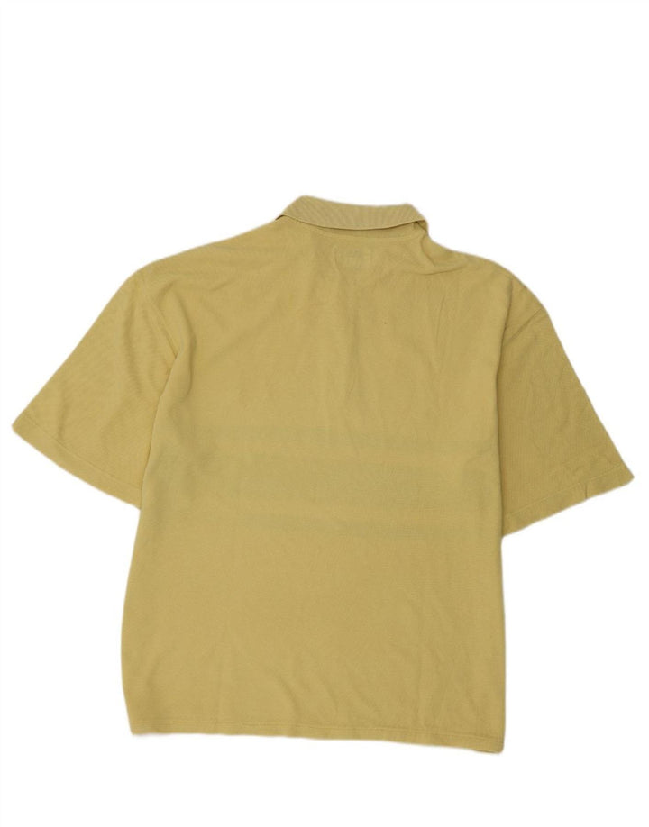 NORTH SAILS Mens Polo Shirt XL Yellow Striped