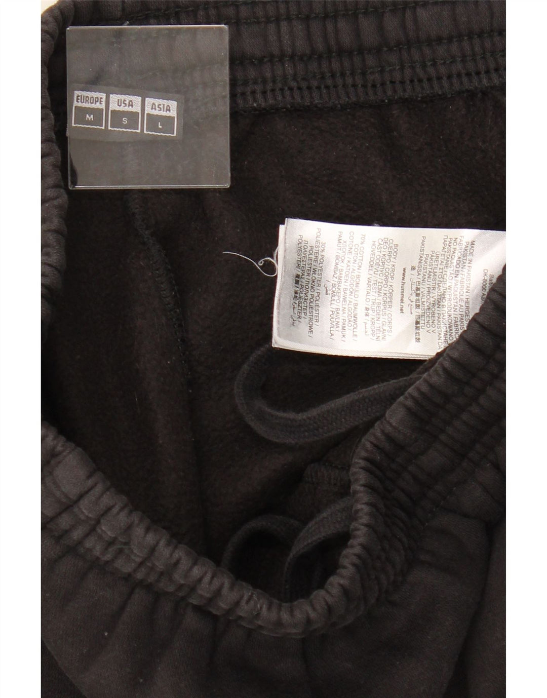HUMMEL Mens Tracksuit Trousers Medium Black Cotton Vintage Hummel and Second-Hand Hummel from Messina Hembry 
