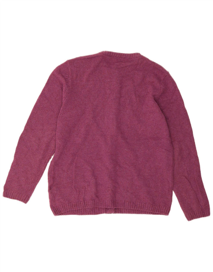 Женский кардиган Marks & Spencer UK 12, средний фиолетовый акрил