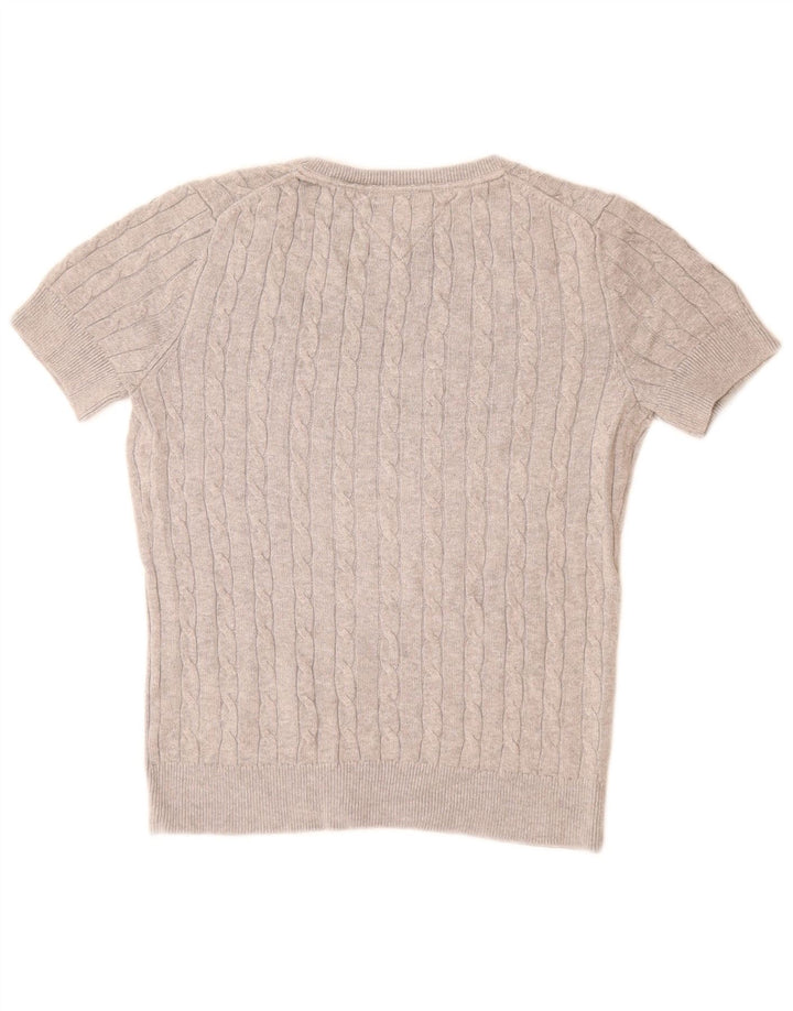 Женский свитер с вырезом «лодочка» Tommy Hilfiger UK 12, средний серый