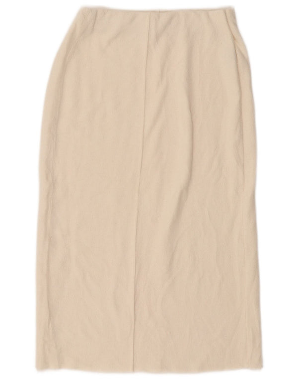 Женская прямая юбка миди ZARA, маленькая W26, белый полиэстер