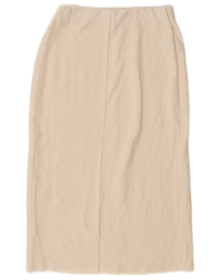 Женская прямая юбка миди ZARA, маленькая W26, белый полиэстер