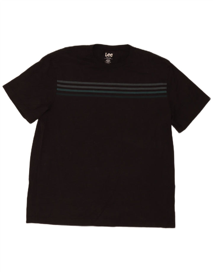 Lee Мужская футболка Top XL из хлопка в черную полоску