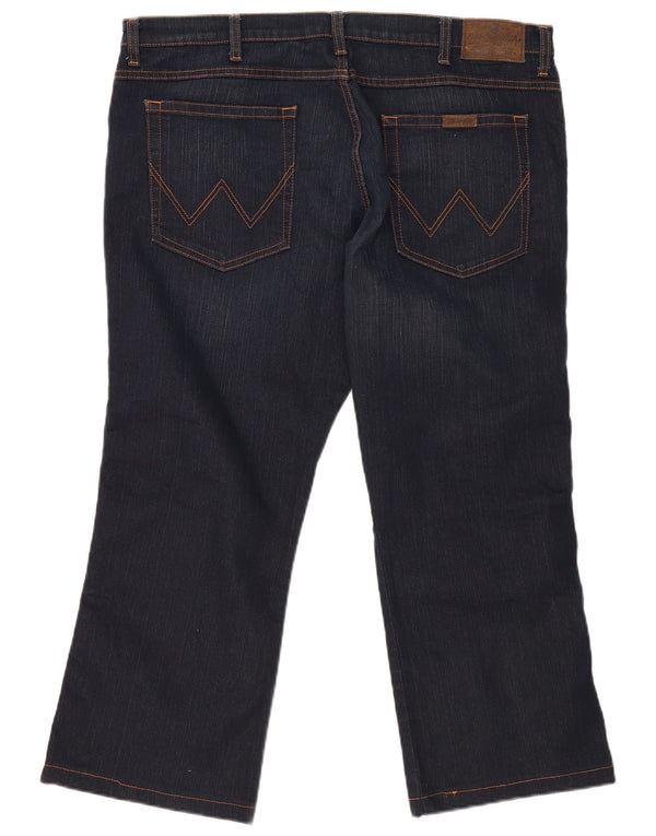 Мужские укороченные джинсы WRANGLER Bootcut W38 L25, темно-синий, хлопок