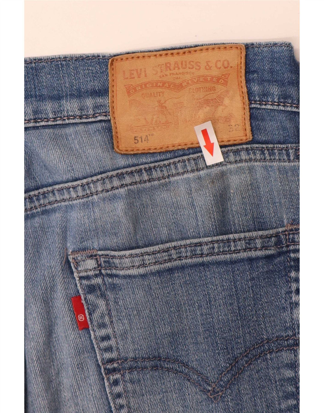 Мужские прямые джинсы Levi's 514 W30 L32 синие