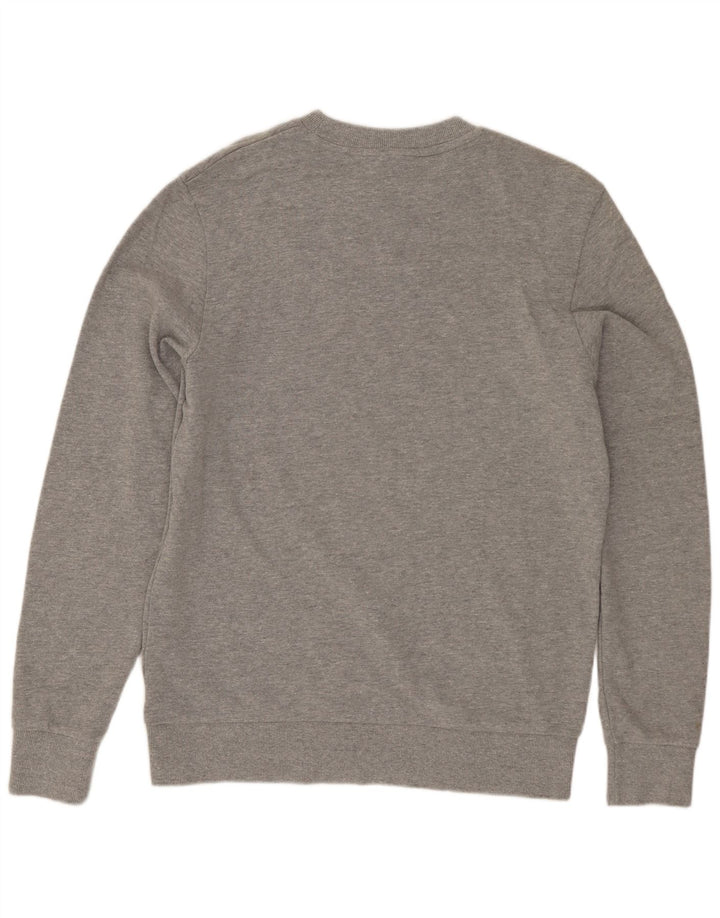 Мужской свитер Jack & Jones, хлопковый джемпер среднего серого цвета в крапинку