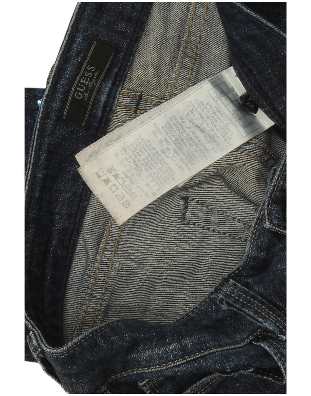 Женские джинсы скинни Guess Starlet W24 L30, синие, хлопок