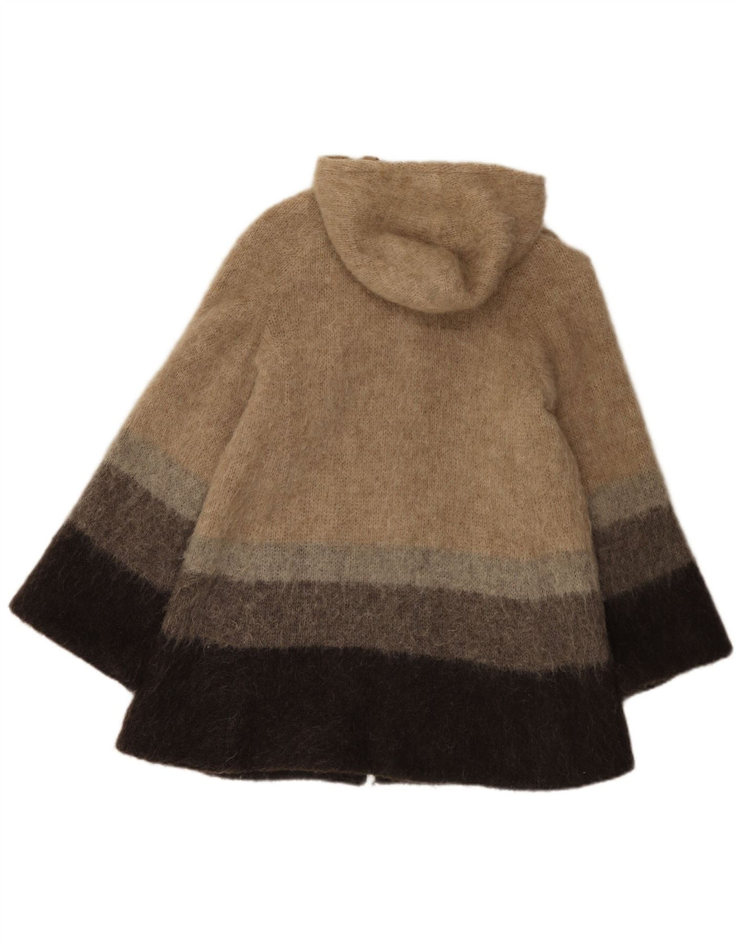 Женское пальто с капюшоном Alafoss Icewool UK 14, средний бежевый цветной блок