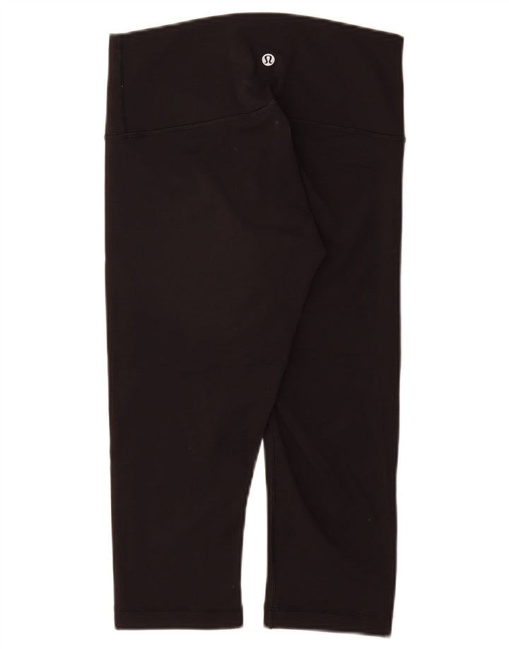 LULULEMON Женские леггинсы-капри, размер США 6, средний черный нейлон