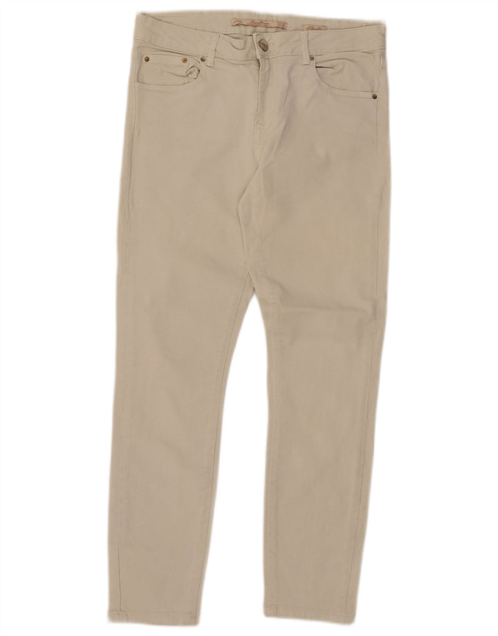 Женские узкие повседневные брюки Zara EU 38 Small W28 L26 Off White