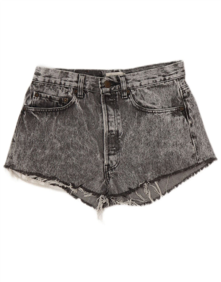 Женские джинсовые шорты Levi's W28 среднего серого цвета
