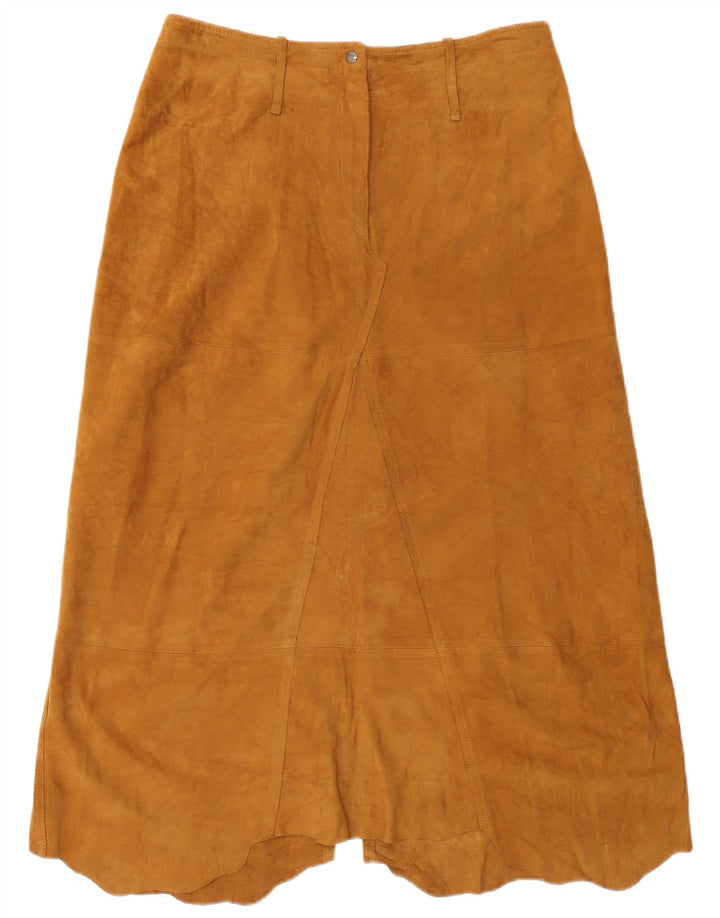 Conbipel Женская юбка-трапеция с завышенной талией IT 48 XL W32 Коричневая кожа