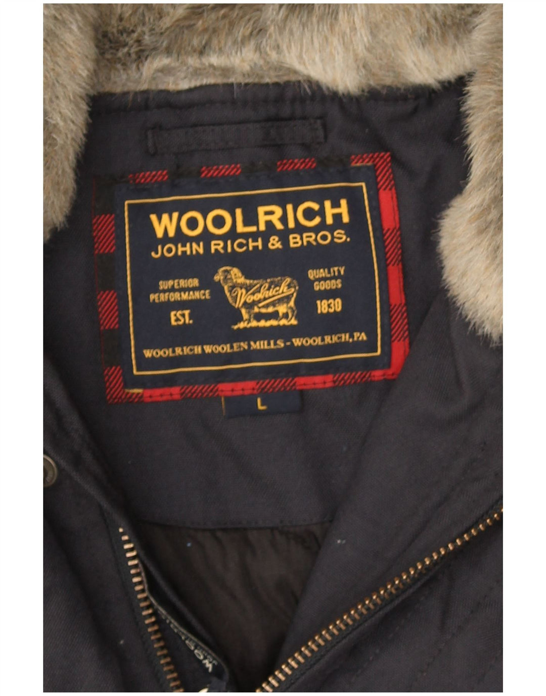 Мужская куртка-бомбер Woolrich с капюшоном UK 40, большая темно-синяя
