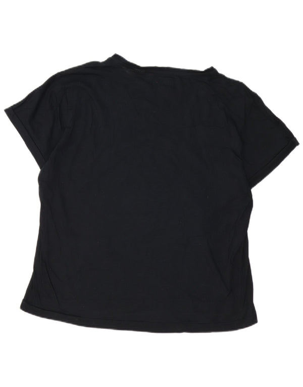 Женская футболка с рисунком Energie Top UK 18 XL, черный хлопок