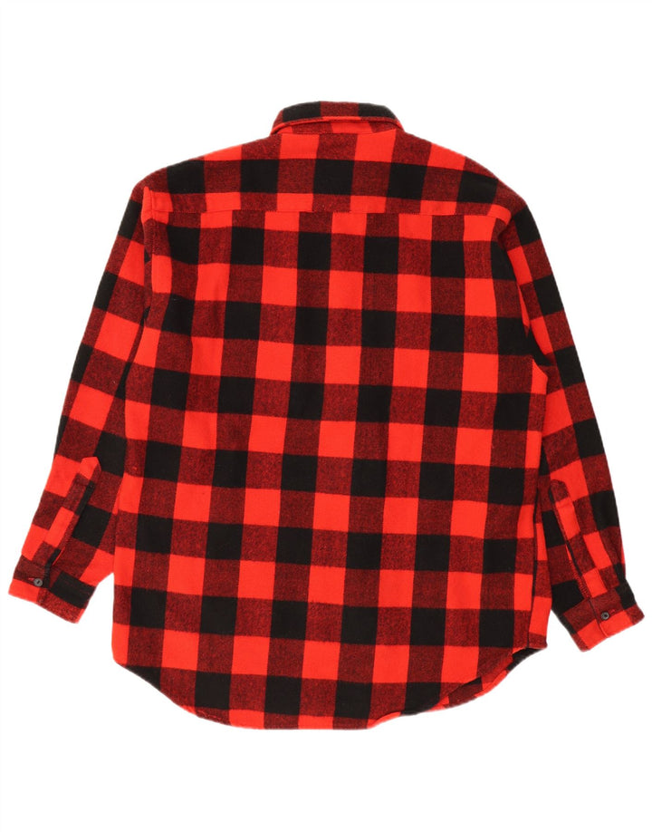 Report Мужская фланелевая рубашка Lumberjack среднего красного цвета в мелкую клетку