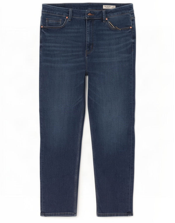 Женские укороченные узкие джинсы Marks & Spencer The Harper UK 16, большие W34 L25, синие