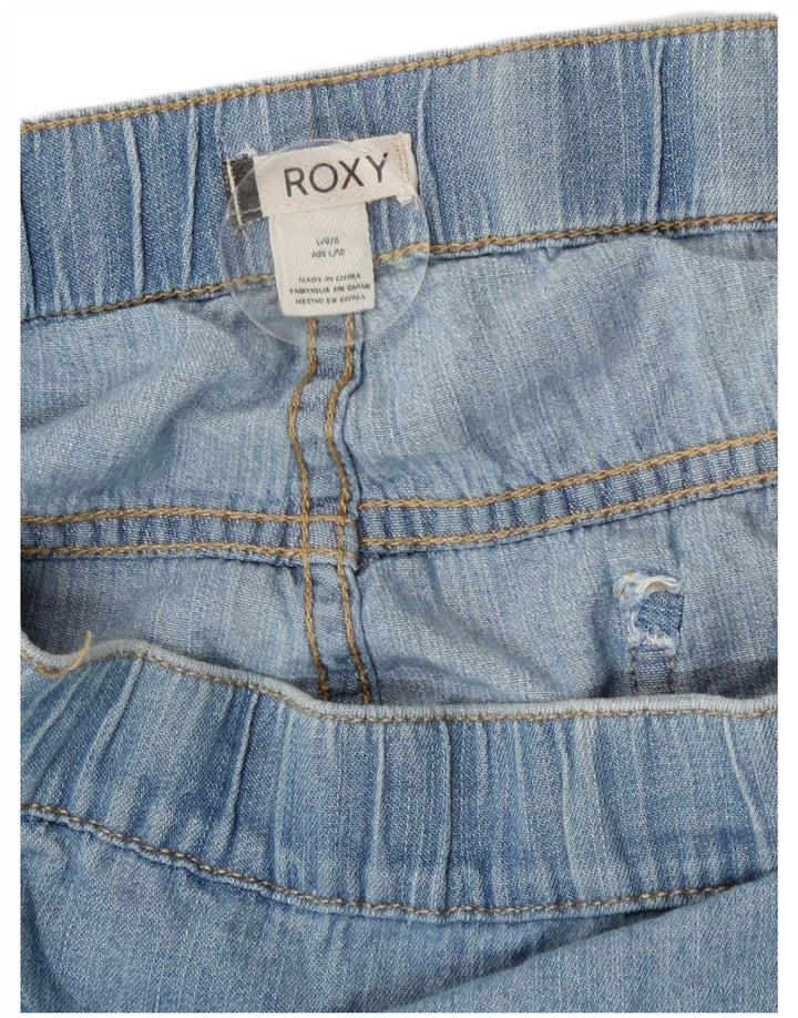 Женские джинсовые шорты Roxy, большие размеры W34, синие, хлопок