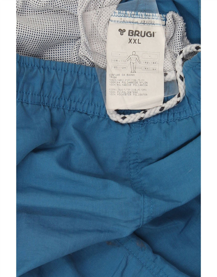 Мужские шорты для плавания Brugi с рисунком 2XL, синие, полиамид