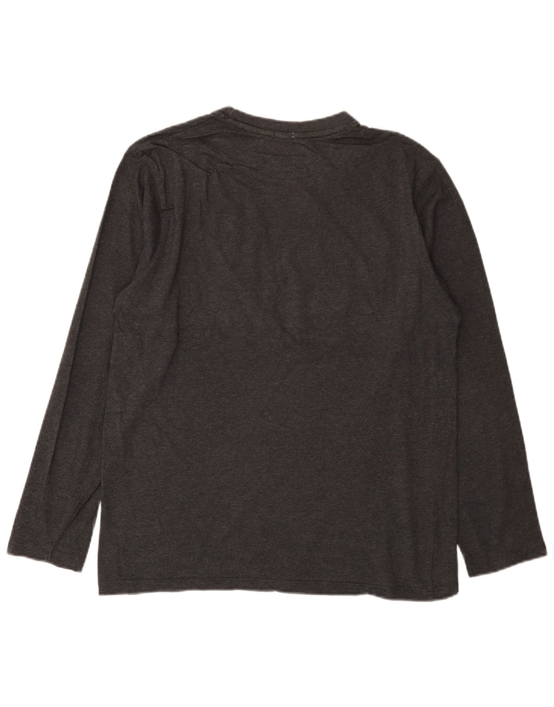 Мужской топ с рисунком Russell Athletic, большой серый хлопок с длинными рукавами