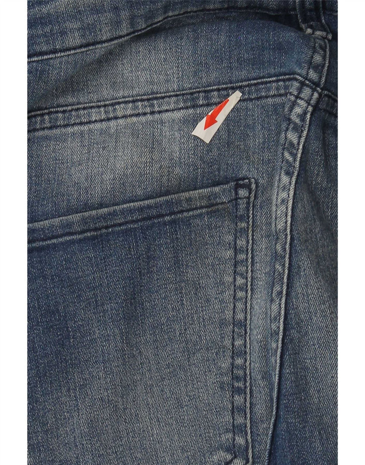 Мужские потертые узкие джинсы Zara EU 40 Medium W31 L28 Синие цветные блоки